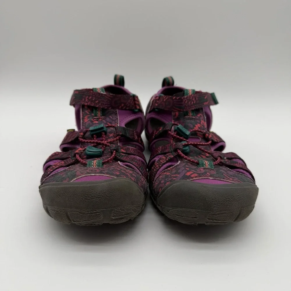KEEN Girls Seacamp II CNX Waterproof Hiking Sandals Purple & Red Size 5